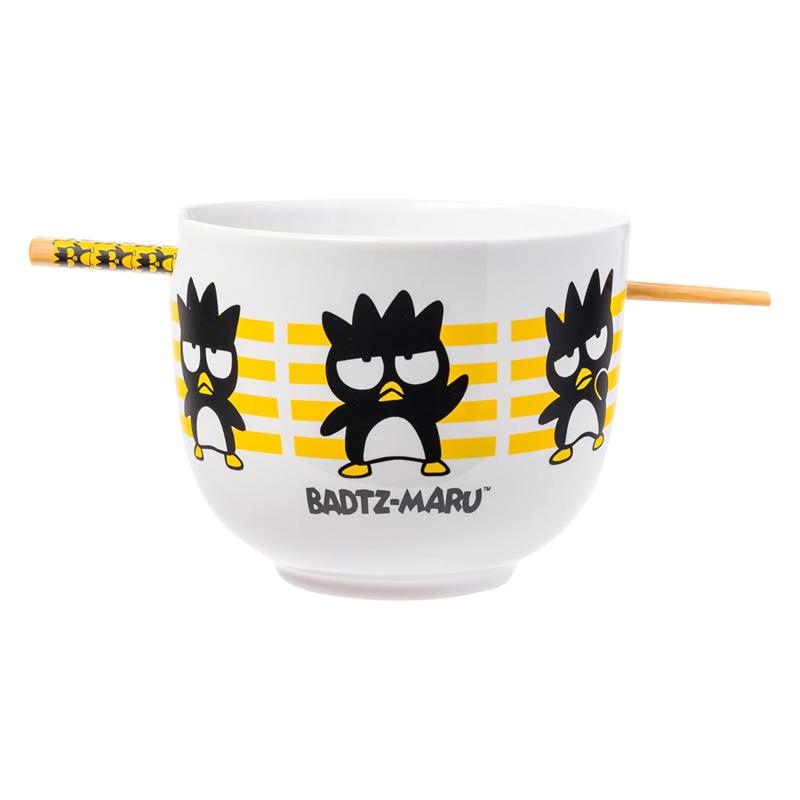 Sanrio Characters Sanrio Badtz-maru Ceramic Ramen Bowl and Chopstick Set (Stripes) Bowl  Saudi Arabia |  VR4682739