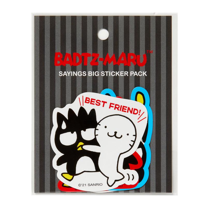 Sanrio Characters Sanrio Badtz-maru Sayings Big Sticker Pack  Saudi Arabia |  HN5061794