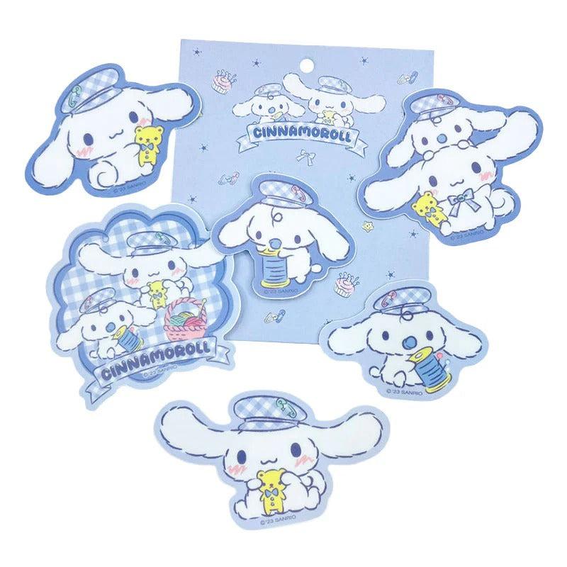 Sanrio Characters Sanrio Cinnamoroll 6-Piece Decorative(Gingham Paperboy Series) Sticker Set  Saudi Arabia |  HB5128063