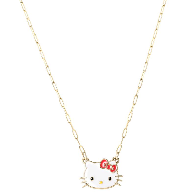 Sanrio Characters Sanrio Hello Kitty 10K Yellow Gold Mini Link Necklace  Saudi Arabia |  PU6173849