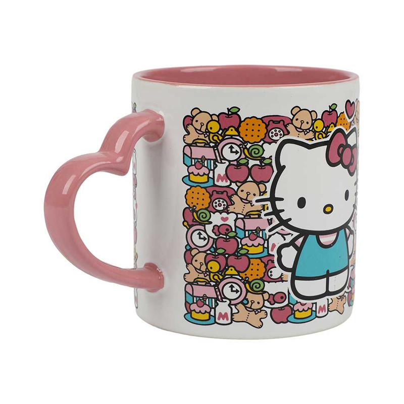 Sanrio Characters Sanrio Hello Kitty 16oz Heart Handle Ceramic Mug  Saudi Arabia |  CQ6830972