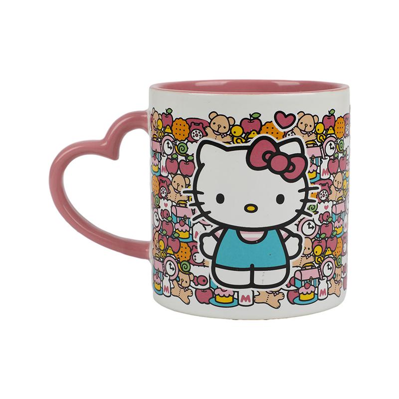 Sanrio Characters Sanrio Hello Kitty 16oz Heart Handle Ceramic Mug  Saudi Arabia |  CQ6830972