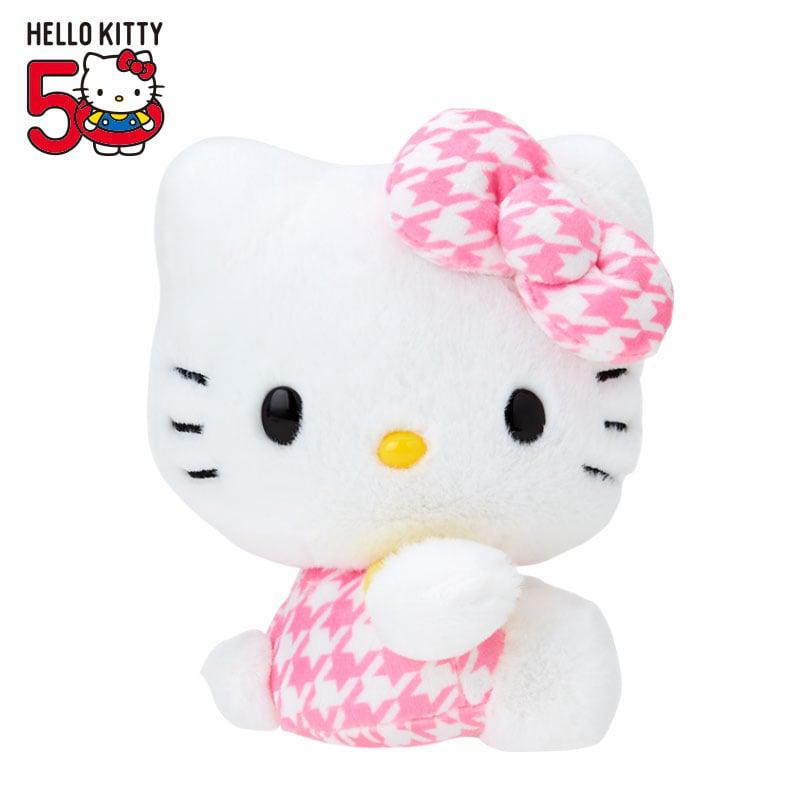 Sanrio Characters Sanrio Hello Kitty 50th Anniv. Plush Mascot (Pink Houndstooth) Plushies  Saudi Arabia |  SO7805923