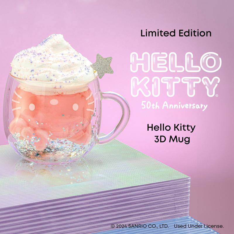 Sanrio Characters Sanrio Hello Kitty 50th Anniversary Limited Edition 3D Double Wall Mug  Saudi Arabia |  US7359462
