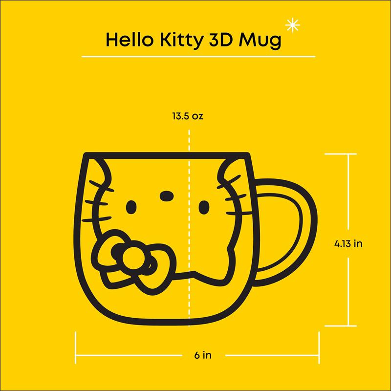 Sanrio Characters Sanrio Hello Kitty 50th Anniversary Limited Edition 3D Double Wall Mug  Saudi Arabia |  US7359462