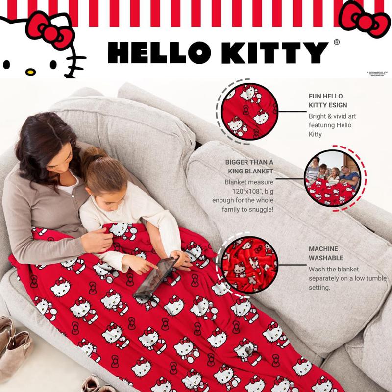Sanrio Characters Sanrio Hello Kitty Always Red Cozy Throw Blanket  Saudi Arabia |  WN0146732