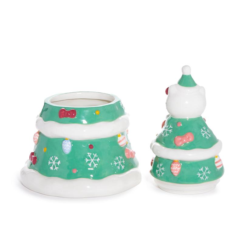 Sanrio Characters Sanrio Hello Kitty Ceramic Holiday Tree Cookie Jar  Saudi Arabia |  YC9658072