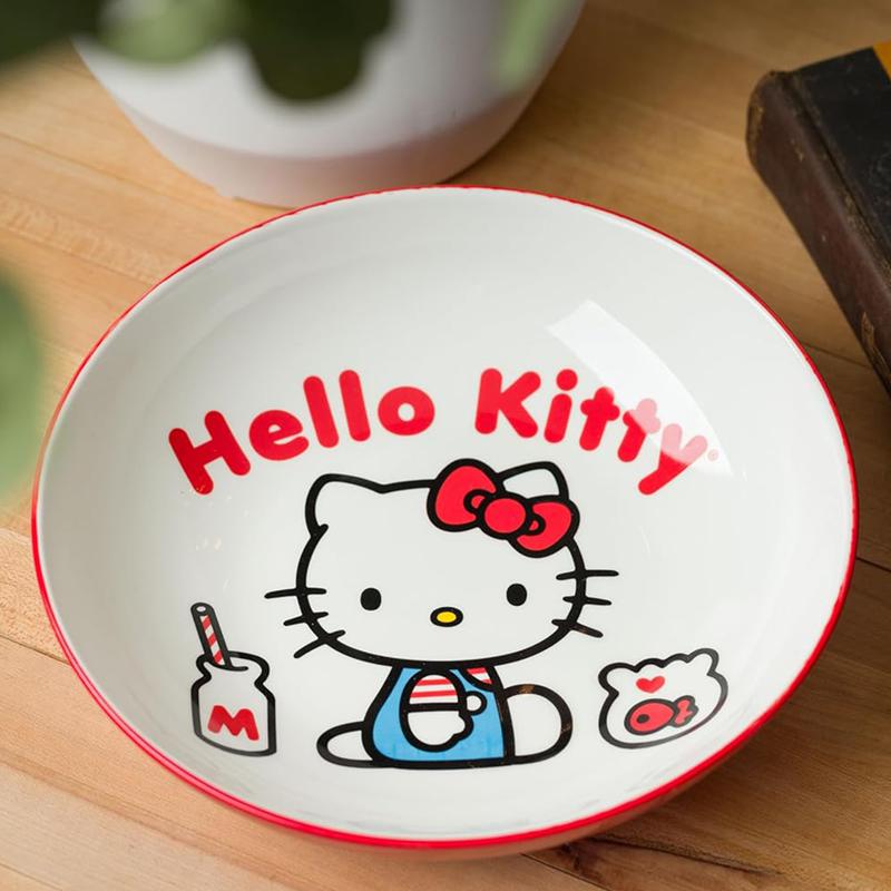 Sanrio Characters Sanrio Hello Kitty Ceramic Dinner Bowl (Classic Milk Bottle) Bowl  Saudi Arabia |  SK8165749