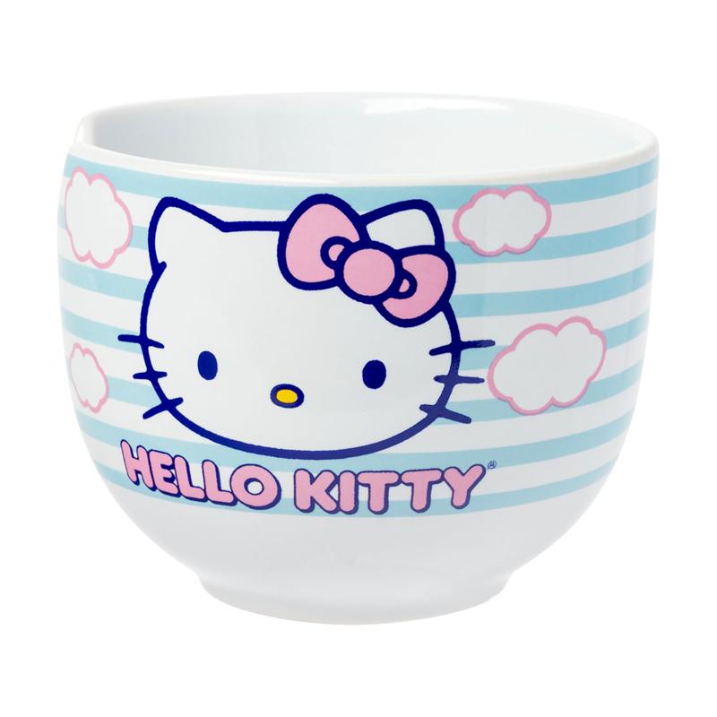 Sanrio Characters Sanrio Hello Kitty Ceramic Ramen Bowl and Chopstick Set (Clouds) Bowl  Saudi Arabia |  IS1960874