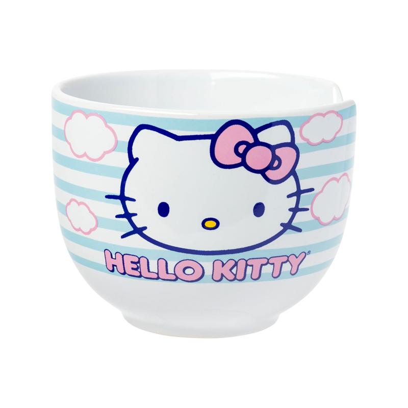 Sanrio Characters Sanrio Hello Kitty Ceramic Ramen Bowl and Chopstick Set (Clouds) Bowl  Saudi Arabia |  IS1960874