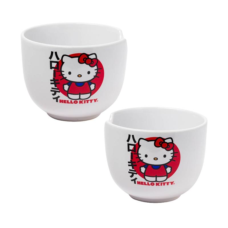 Sanrio Characters Sanrio Hello Kitty Ceramic Ramen Bowl and Chopstick Set (Japan Logo) Bowl  Saudi Arabia |  YK8476351