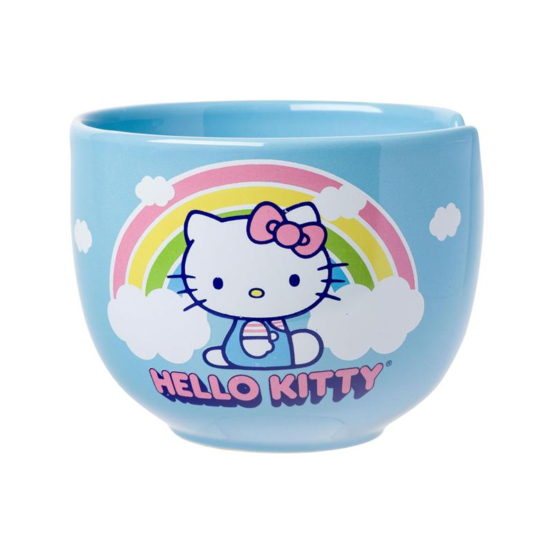 Sanrio Characters Sanrio Hello Kitty Ceramic Ramen Bowl and Chopstick Set (Rainbow) Bowl  Saudi Arabia |  JI1802439