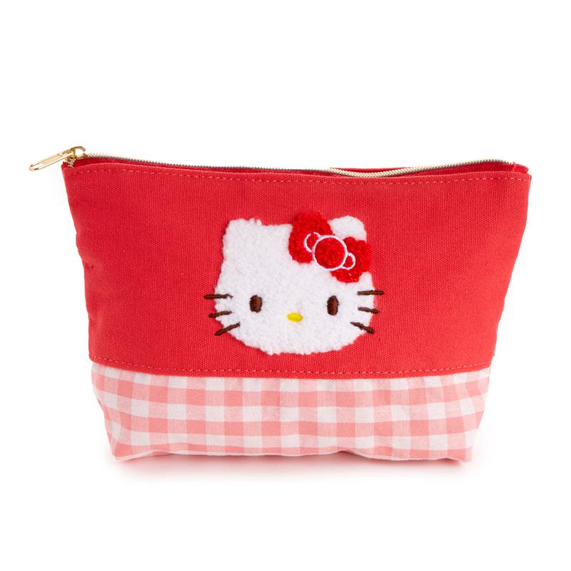 Sanrio Characters Sanrio Hello Kitty Chenille Gingham Zipper Pouch  Saudi Arabia |  QL0471368