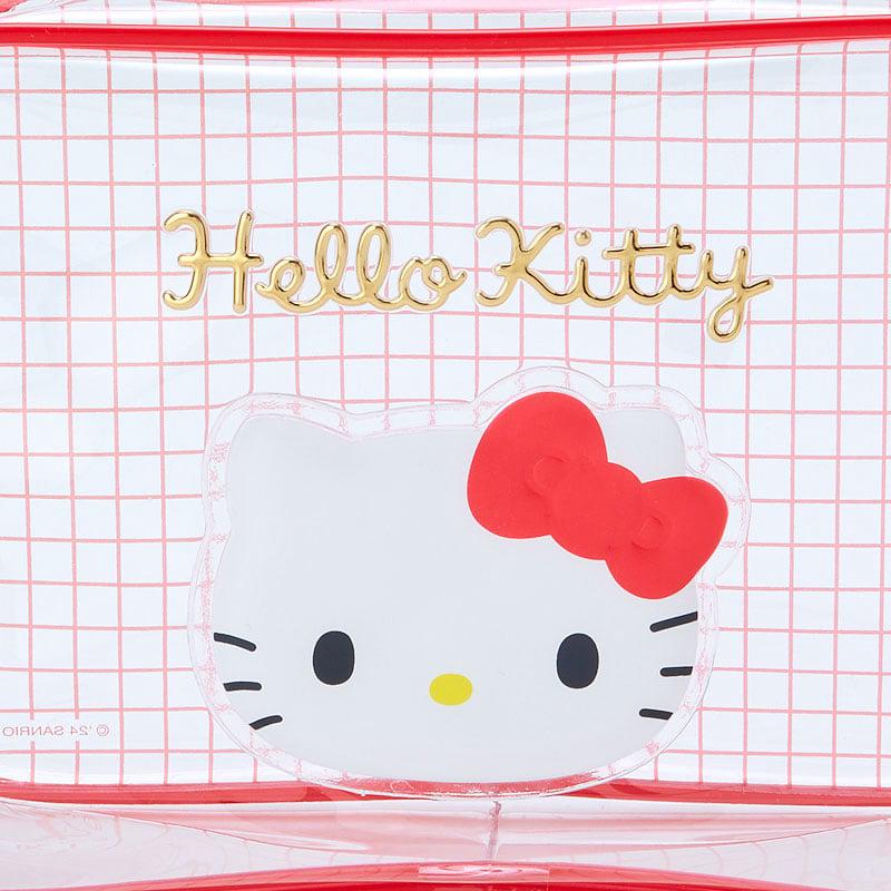 Sanrio Characters Sanrio Hello Kitty Clear Grid Zipper Pouch  Saudi Arabia |  SU8402659