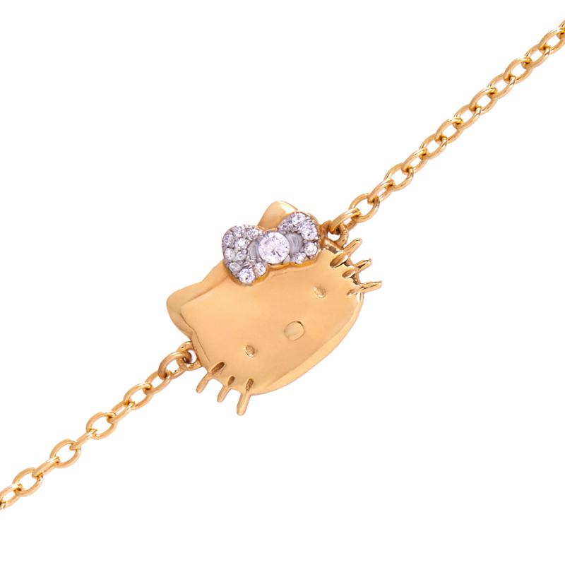 Sanrio Characters Sanrio Hello Kitty Gold Plated Sparkle Bow Bracelet  Saudi Arabia |  RY8409631