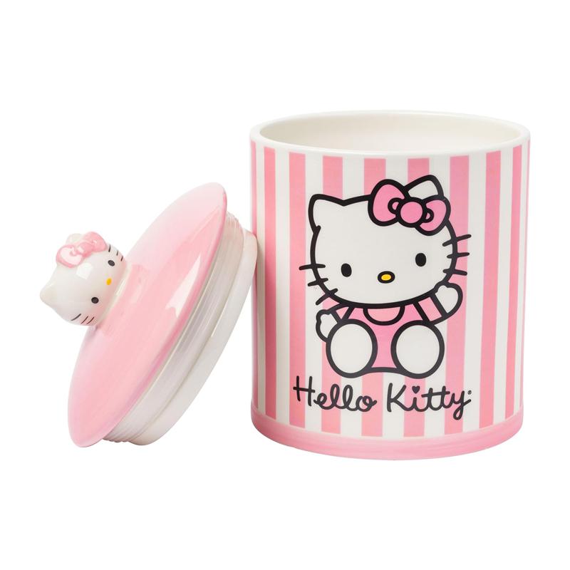 Sanrio Characters Sanrio Hello Kitty Pink Stripe Ceramic Storage Jar Storage Jar  Saudi Arabia |  FH2360179