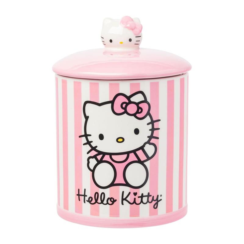 Sanrio Characters Sanrio Hello Kitty Pink Stripe Ceramic Storage Jar Storage Jar  Saudi Arabia |  FH2360179