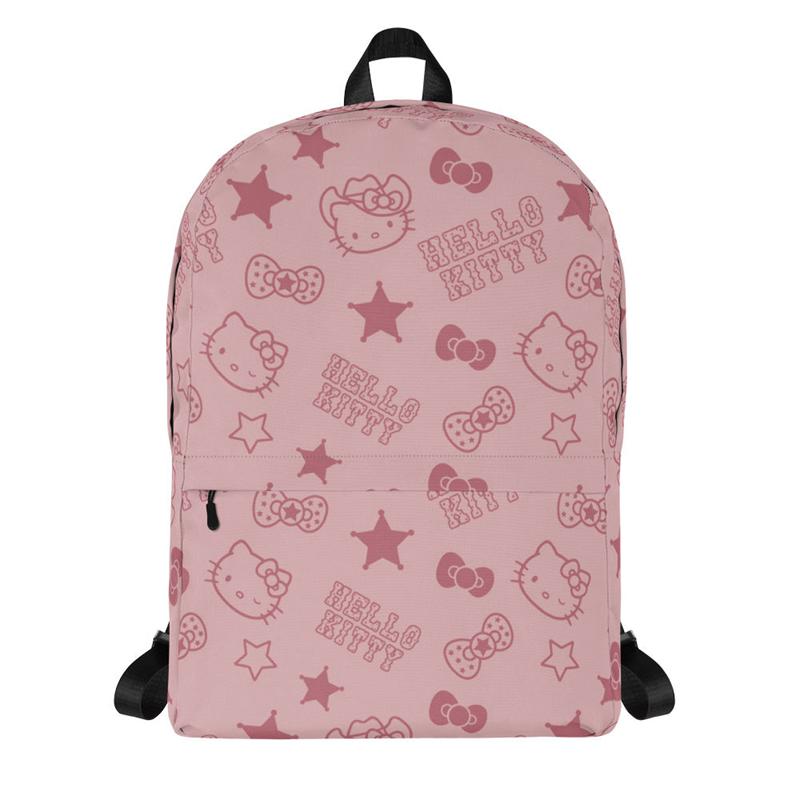 Sanrio Characters Sanrio Hello Kitty Pink Western All-over Print Backpack  Saudi Arabia |  IW3015628