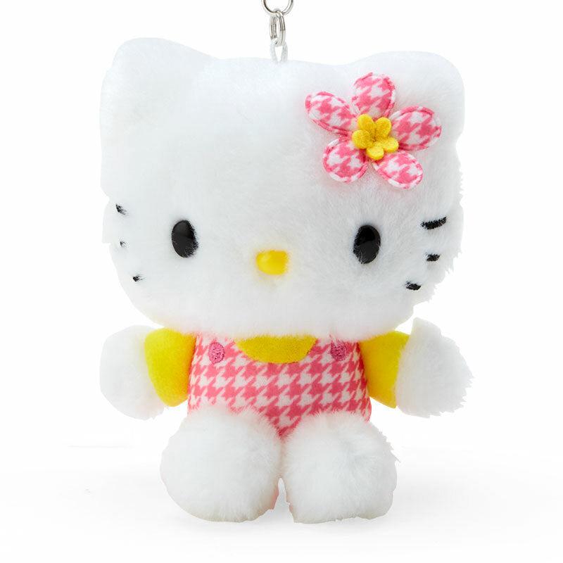 Sanrio Characters Sanrio Hello Kitty Plush Mascot (Floral Houndstooth Series) Keychain  Saudi Arabia |  DC6172583