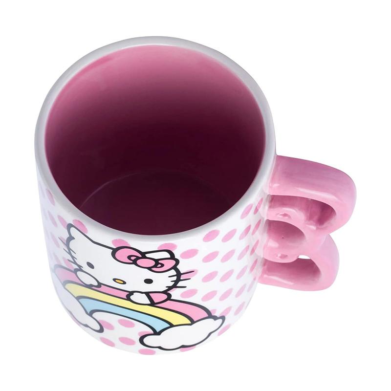 Sanrio Characters Sanrio Hello Kitty Sculpted Bow & Rainbow Ceramic Mug  Saudi Arabia |  CN3891452
