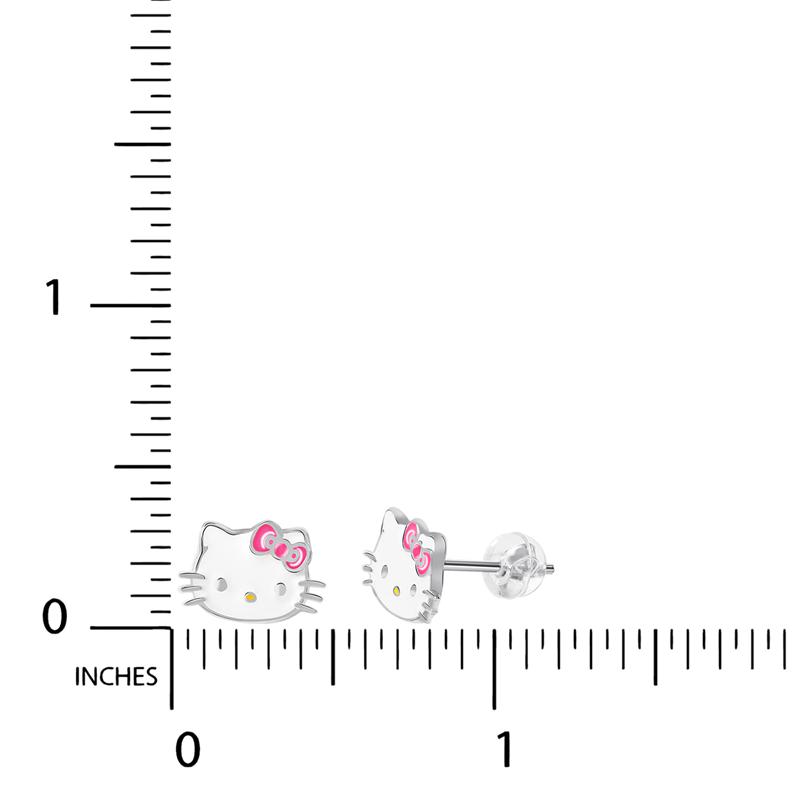 Sanrio Characters Sanrio Hello Kitty Sterling Silver Enamel Stud Earrings  Saudi Arabia |  KI5827903