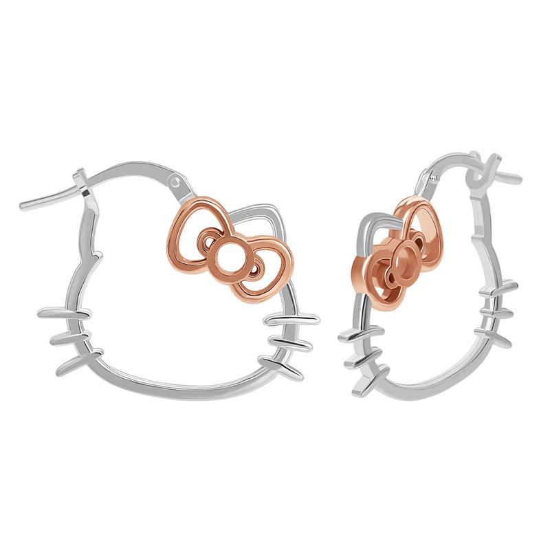 Sanrio Characters Sanrio Hello Kitty Sterling Silver Hoop Earrings  Saudi Arabia |  QG9241805