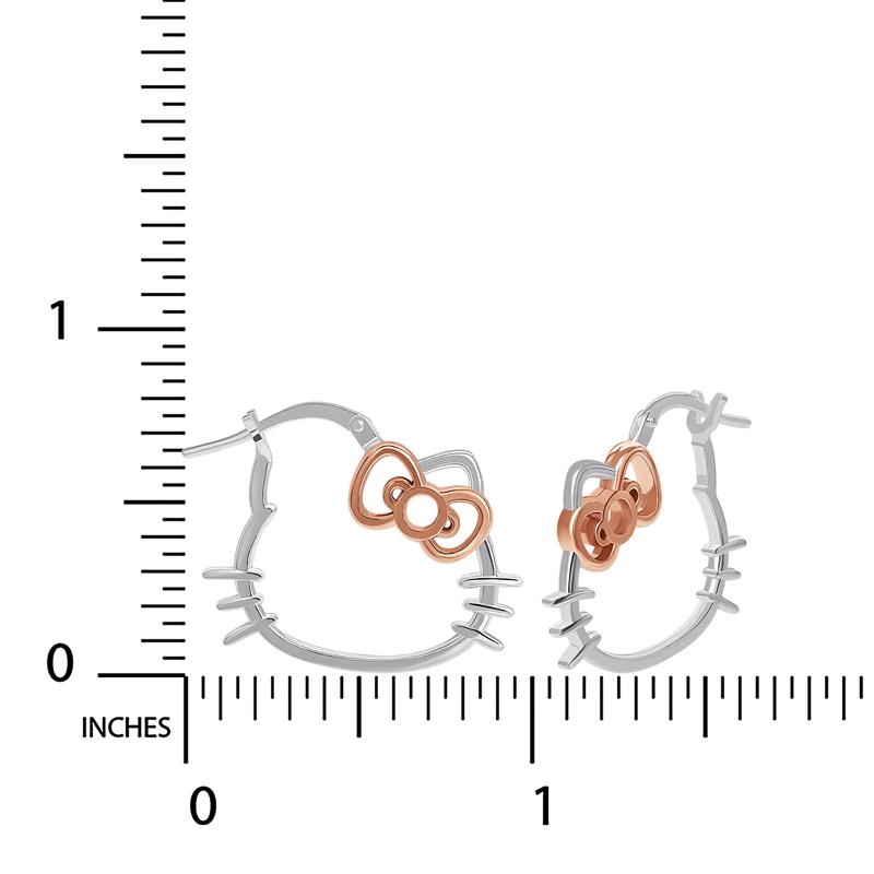 Sanrio Characters Sanrio Hello Kitty Sterling Silver Hoop Earrings  Saudi Arabia |  QG9241805