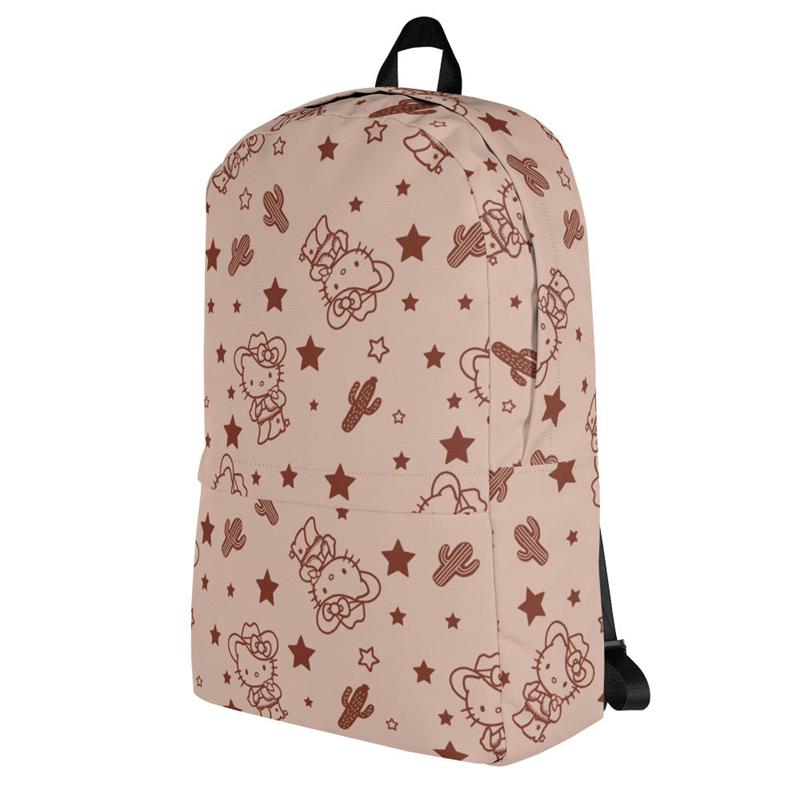 Sanrio Characters Sanrio Hello Kitty Tan Western All-over Print Backpack  Saudi Arabia |  AO7490653