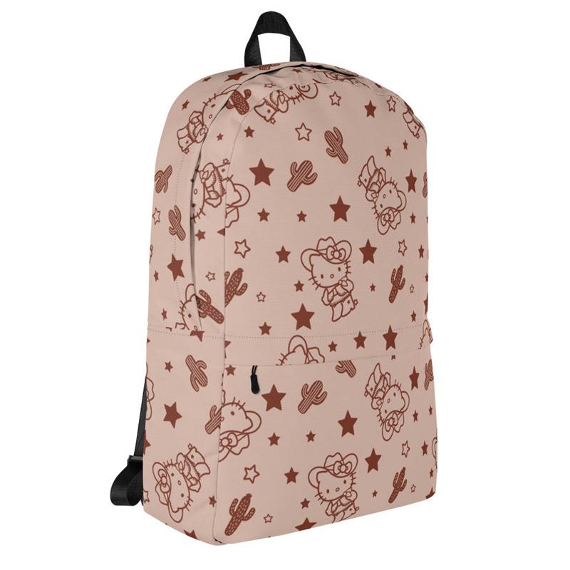 Sanrio Characters Sanrio Hello Kitty Tan Western All-over Print Backpack  Saudi Arabia |  AO7490653