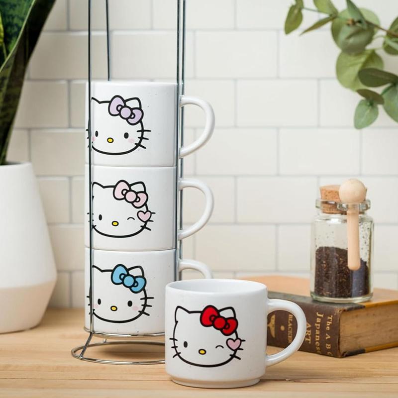 Sanrio Characters Sanrio Hello Kitty Winking Hearts 5-Piece Ceramic Stack Mug  Saudi Arabia |  SF1824759