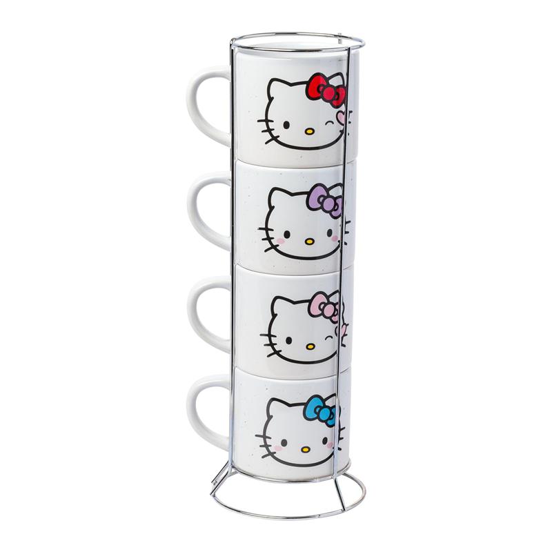 Sanrio Characters Sanrio Hello Kitty Winking Hearts 5-Piece Ceramic Stack Mug  Saudi Arabia |  SF1824759