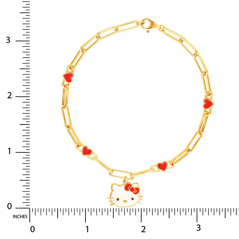 Sanrio Characters Sanrio Hello Kitty Yellow Gold Paperclip Bracelet  Saudi Arabia |  XZ5348976