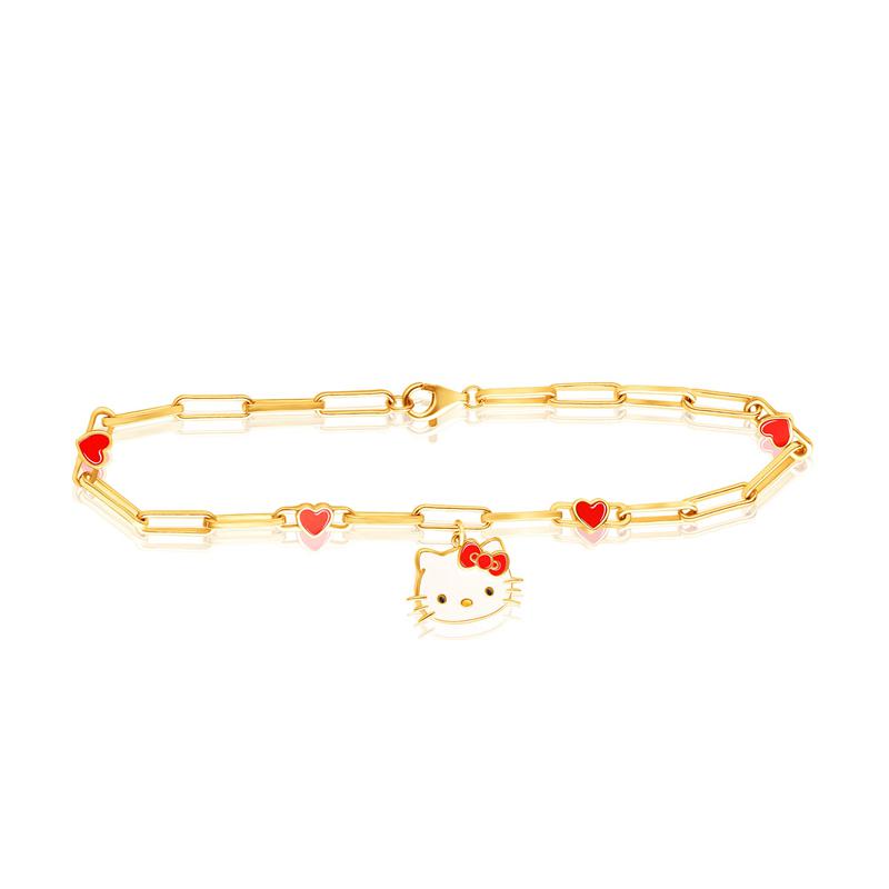 Sanrio Characters Sanrio Hello Kitty Yellow Gold Paperclip Bracelet  Saudi Arabia |  XZ5348976