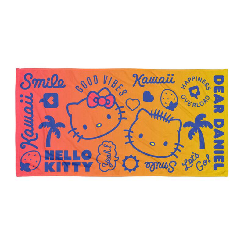 Sanrio Characters Sanrio Hello Kitty & Dear Daniel Good Vibes Beach Towel Towel  Saudi Arabia |  DY0263487
