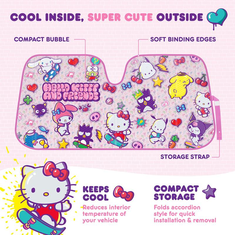 Sanrio Characters Sanrio Hello Kitty and Friends Car (Kawaii Fun) Sun Shade  Saudi Arabia |  RE2408396