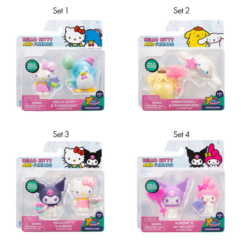 Sanrio Characters Sanrio Hello Kitty and Friends 2-pc (Series 2: Dreamland) Figure Pack  Saudi Arabia |  FC8025419