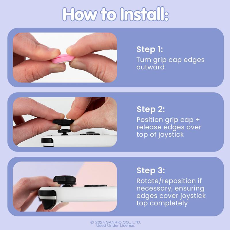 Sanrio Characters Sanrio Hello Kitty and Friends Switch Grips (Kuromi + My Melody) Caps  Saudi Arabia |  OQ0641289