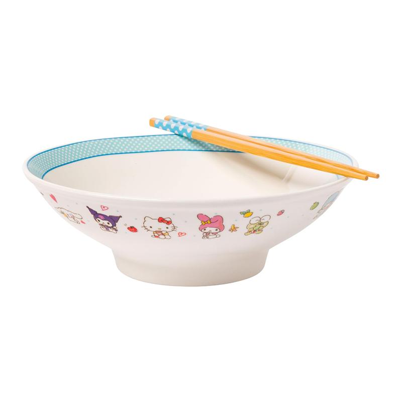 Sanrio Characters Sanrio Hello Kitty and Friends Ceramic Noodle Bowl and Chopstick Set (Lunch Friends) Bowl  Saudi Arabia |  WV2317860