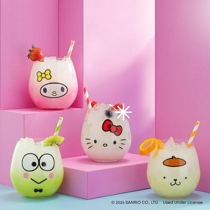 Sanrio Characters Sanrio Hello Kitty and Friends Hello Sippy Stemless (Set of 4) Glasses  Saudi Arabia |  VJ9537841