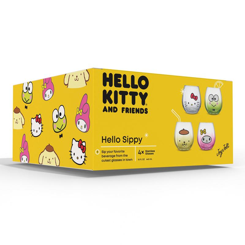Sanrio Characters Sanrio Hello Kitty and Friends Hello Sippy Stemless (Set of 4) Glasses  Saudi Arabia |  VJ9537841