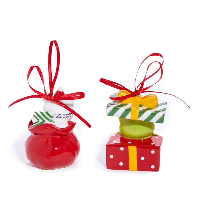 Sanrio Characters Sanrio Hello Kitty and Keroppi 2-pc Holiday Ceramic Set (Red) Ornament  Saudi Arabia |  QD1836457