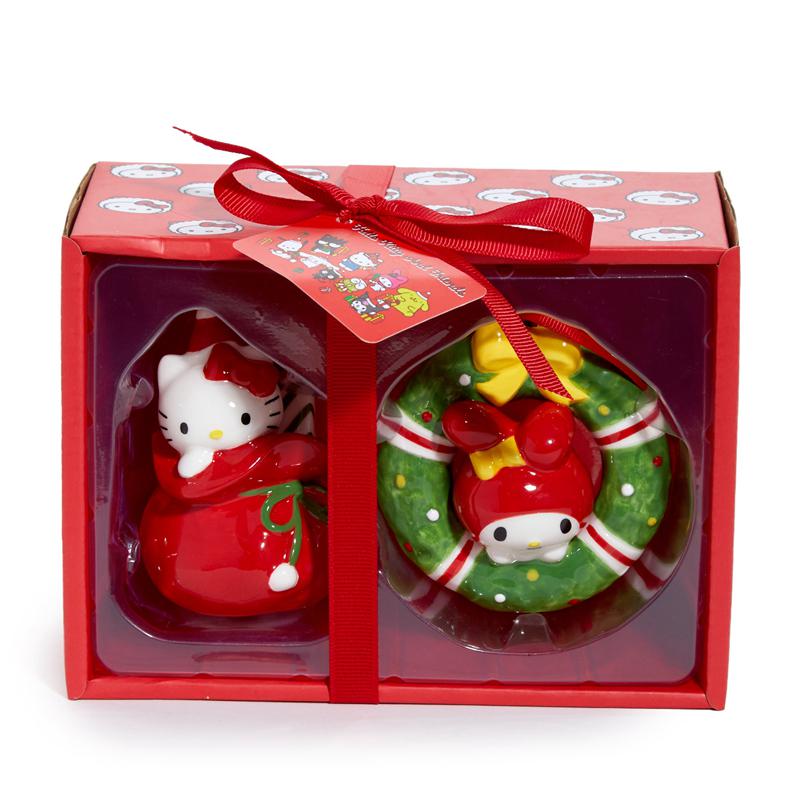 Sanrio Characters Sanrio Hello Kitty and My Melody 2-pc Holiday Ceramic Set (Red) Ornament  Saudi Arabia |  EU6597841