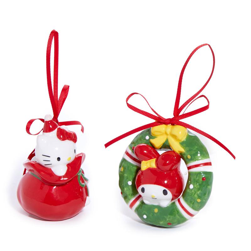 Sanrio Characters Sanrio Hello Kitty and My Melody 2-pc Holiday Ceramic Set (Red) Ornament  Saudi Arabia |  EU6597841