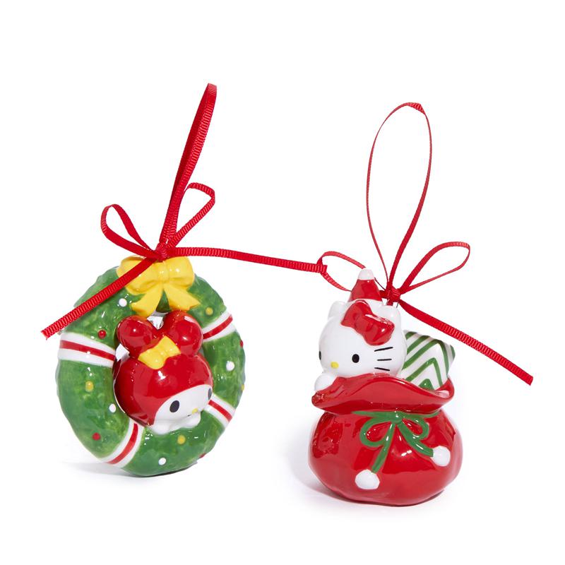Sanrio Characters Sanrio Hello Kitty and My Melody 2-pc Holiday Ceramic Set (Red) Ornament  Saudi Arabia |  EU6597841