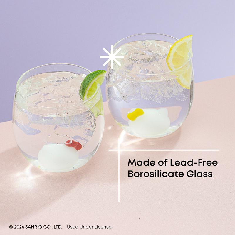 Sanrio Characters Sanrio Hello Kitty and Mimmy 3D Icon Short Drinking (Set of 2) Glasses  Saudi Arabia |  GZ0591238