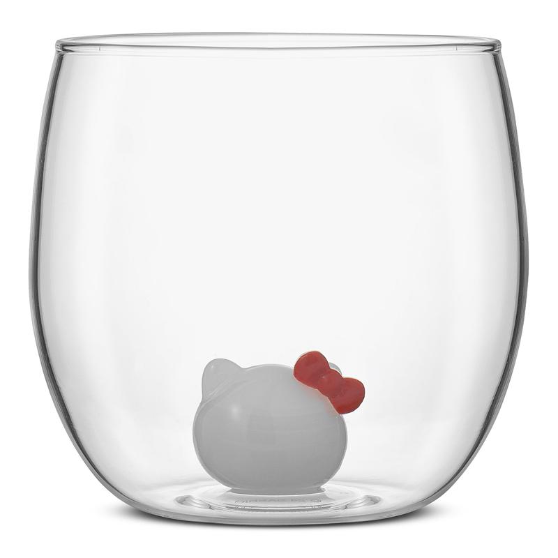 Sanrio Characters Sanrio Hello Kitty and Mimmy 3D Icon Short Drinking (Set of 2) Glasses  Saudi Arabia |  GZ0591238