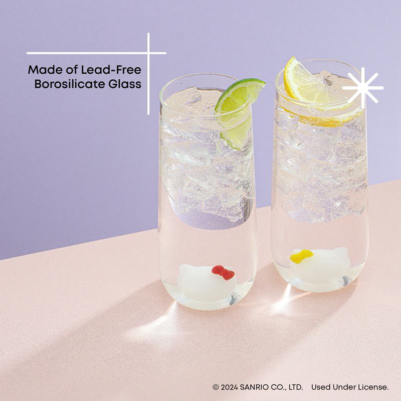 Sanrio Characters Sanrio Hello Kitty and Mimmy 3D Icon Tall Drinking (Set of 2) Glasses  Saudi Arabia |  NC5394172