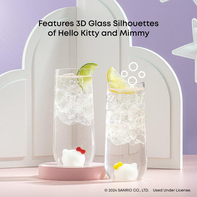 Sanrio Characters Sanrio Hello Kitty and Mimmy 3D Icon Tall Drinking (Set of 2) Glasses  Saudi Arabia |  NC5394172