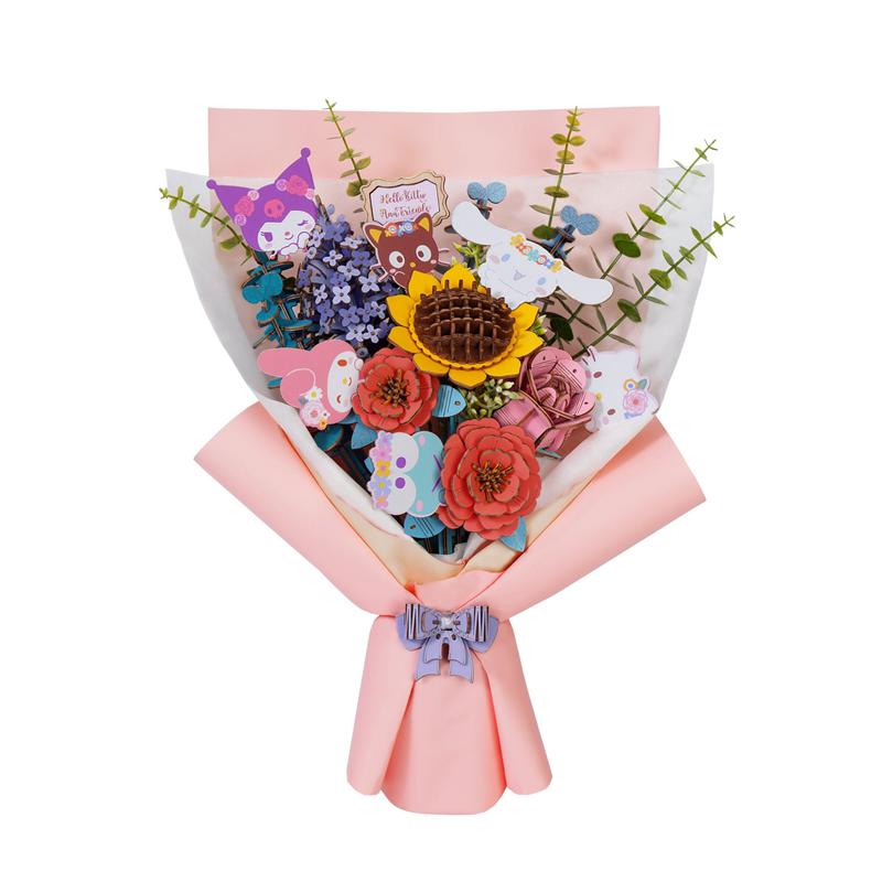 Sanrio Characters Sanrio Hello Kitty and Friends Flower Bouquet 3D Wooden Puzzles  Saudi Arabia |  MW2853907