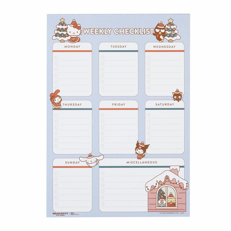 Sanrio Characters Sanrio Hello Kitty and Friends x Erin Condren Holiday Checklist Notepad  Saudi Arabia |  BT1742985
